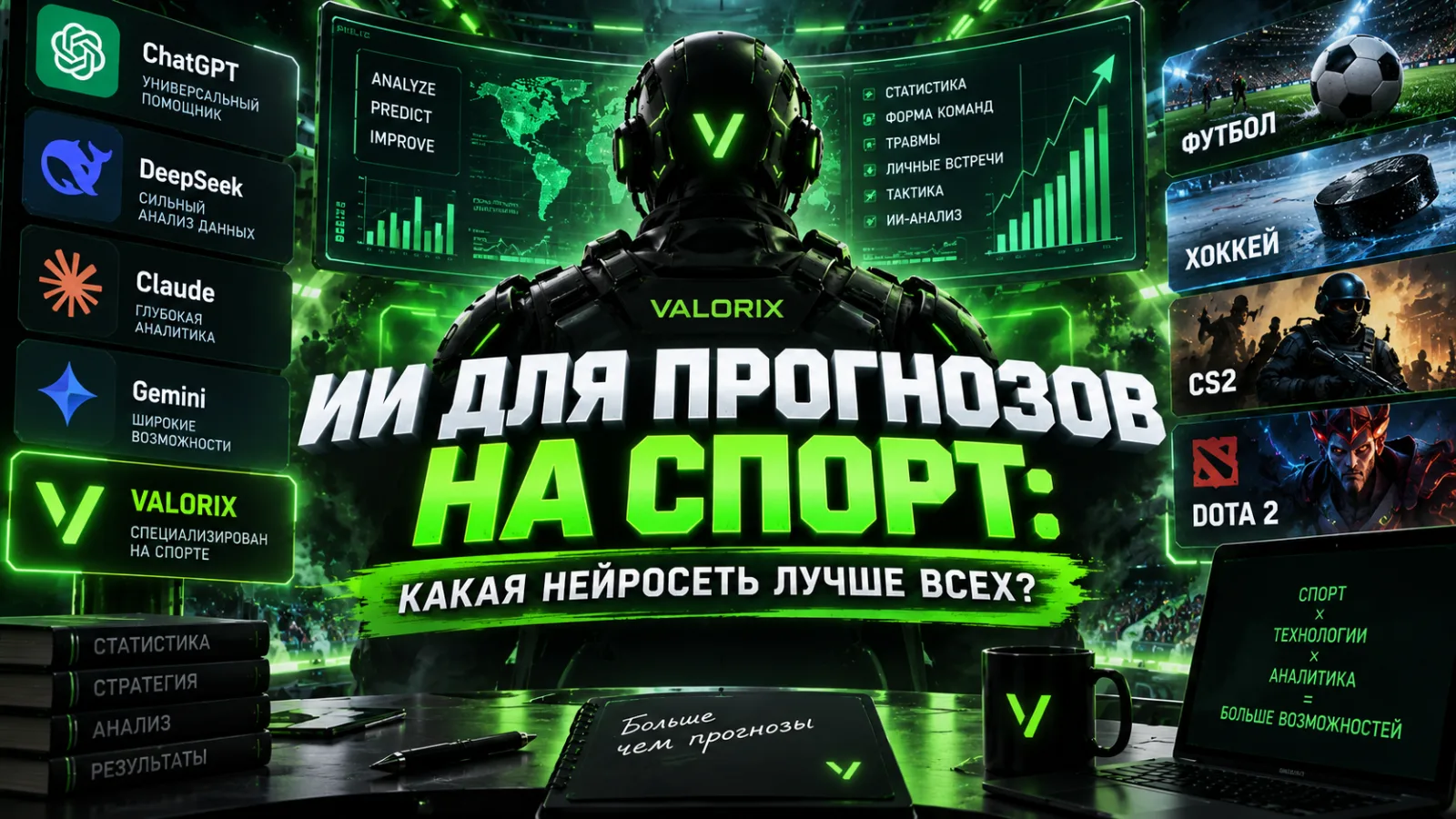 ИИ для прогнозов на спорт: какая нейросеть лучше всех?